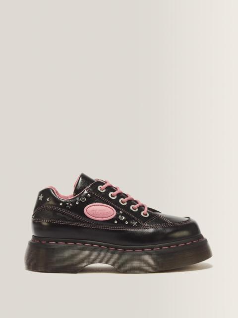 Dr. Martens Buzz 5 Eye Hearts & Stars Milled Gloss Leather Shoes