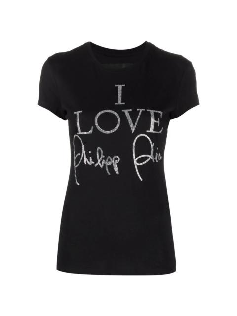 PHILIPP PLEIN crystal-embellished short-sleeved T-shirt