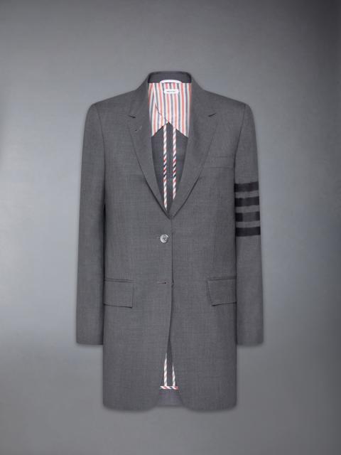 Thom Browne PLAIN WEAVE 4-BAR ELONGATED CLASSIC SPORT COAT