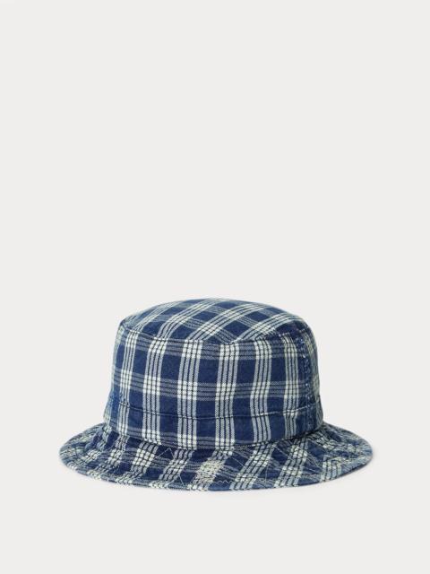 Polo Ralph Lauren Indigo Plaid Oxford Bucket Hat