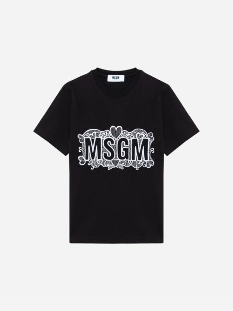 MSGM T-shirt with embroidered logo