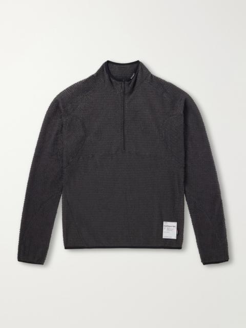 SATISFY Logo-Print FuzzFleece™ Half‑Zip Running Top