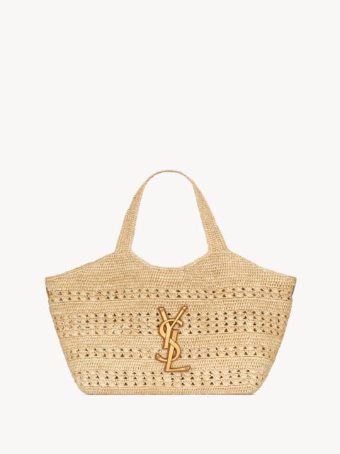 SAINT LAURENT ICARE MEDIUM IN RAFFIA