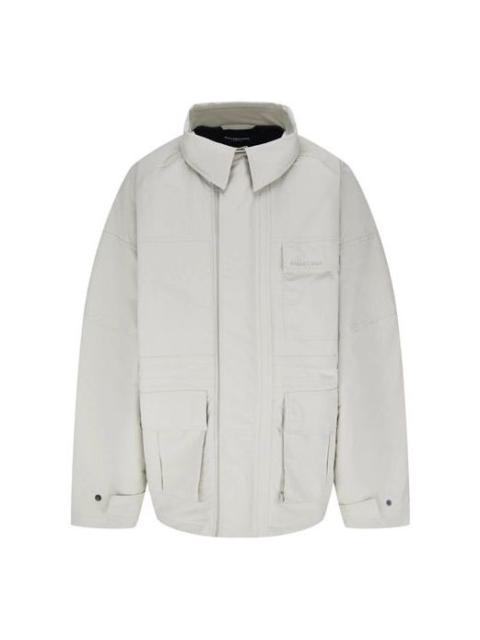 BALENCIAGA Balenciaga Technical Ripstop Parka Jacket 'Beige' 663039TKO319710