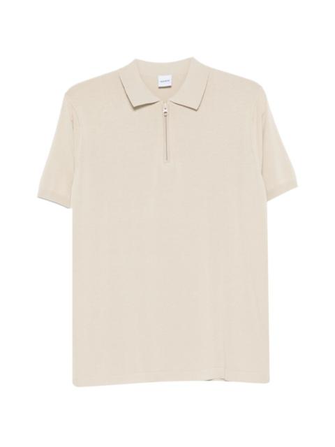 Aspesi zip-fastening knit polo shirt