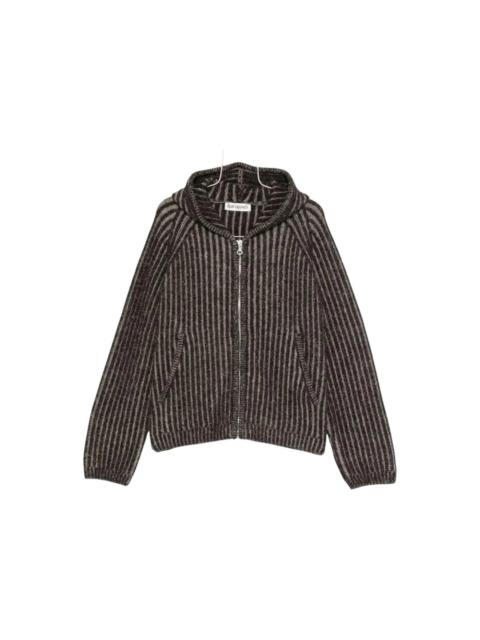 Our Legacy Our Legacy Level Hood Stripe Isels Wool Coat Vanise Brown