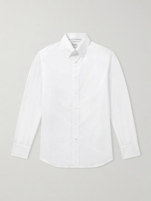 Brunello Cucinelli Button-Down Collar Cotton Shirt