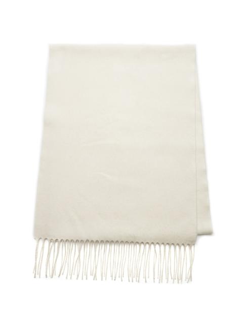 GABRIELA HEARST Blaine Fringe Scarf in Ivory Silk Cashmere