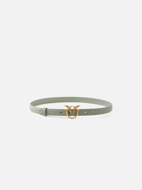 PINKO LOVE BIRDS THIN LEATHER BELT 2CM