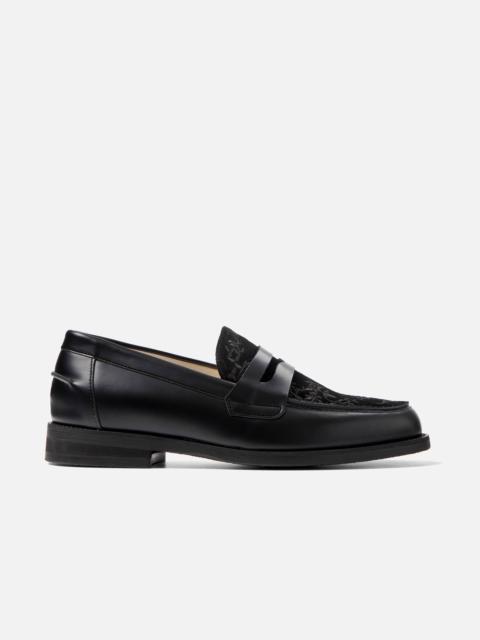 DUKE + DEXTER Wilde Black Vine Penny Loafer - Men's
