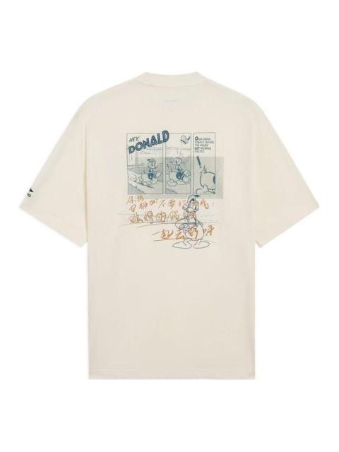 Li-Ning Li-Ning x Disney Graphic Loose Fit T-shirt 'Beige' AHSS253-1