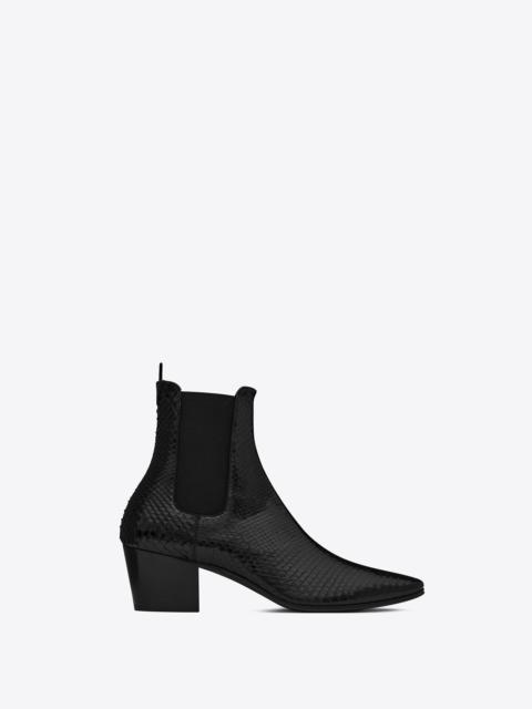 SAINT LAURENT vassili chelsea boots in python