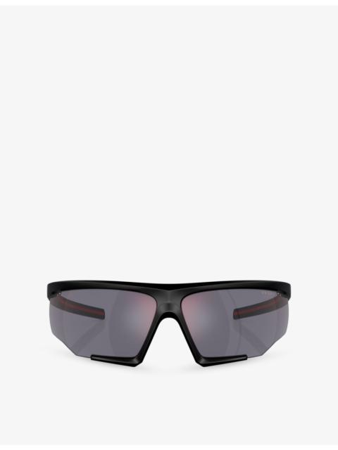 Prada PS 07YS Irregular-Frame Nylon Sunglasses