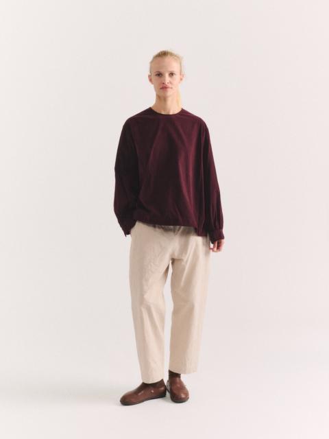 CASEY/CASEY BIGGY TOP - PIN CORD - BURGUNDY
