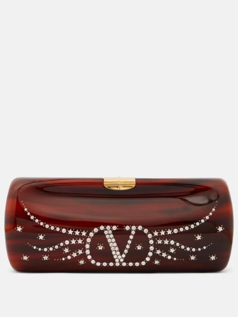 Valentino Pince Small resin clutch