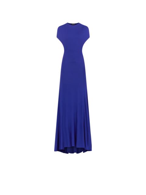 TOM FORD IMPOSSIBLE BACKLESS CAP SLEEVE EVENING DRESS WITH TRAIN