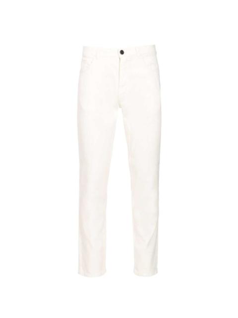 ZEGNA Roccia logo-patch trousers