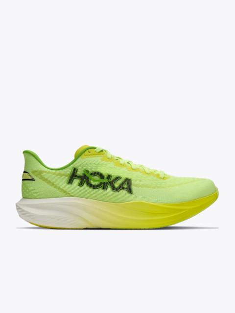HOKA Men's Mach 7 Road Running Shoes in Neon Yuzu/Hoka Citrus
