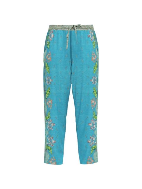 Pierre-Louis Mascia Aloe floral trousers