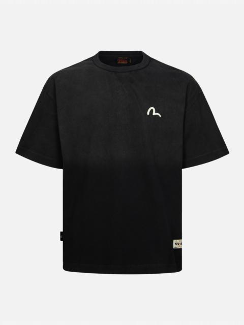 EVISU SEAGULL AND BRUSHSTROKE-STYLE GODHEAD PRINT LOOSE FIT T-SHIRT