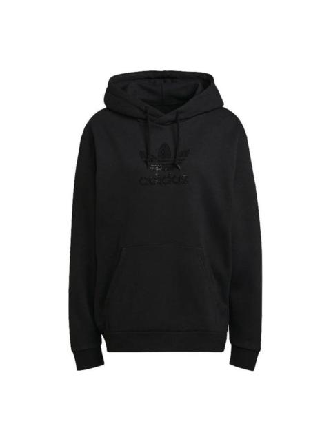 adidas Men's adidas originals Tref Rhinest Hd Studded Logo Sports Pullover Black GN3648