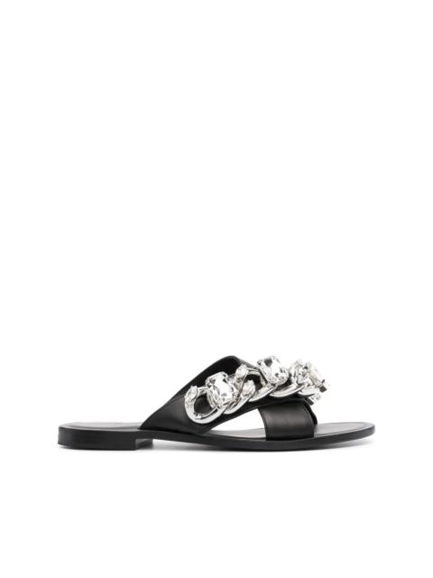 PHILIPP PLEIN chunky chain detail sandals