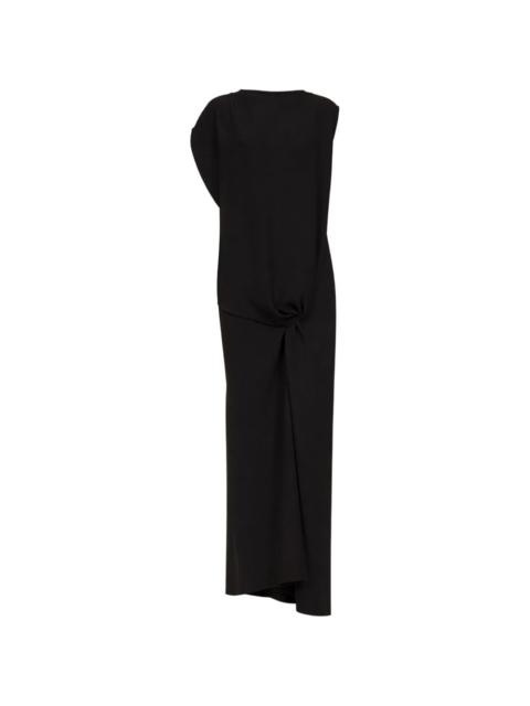 The Row knot-detail draped dress