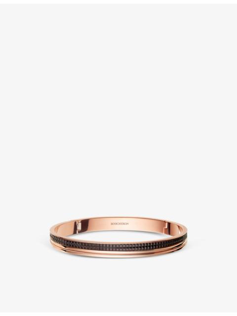 Boucheron Quatre Classique PVD-coated 18ct pink-gold bangle