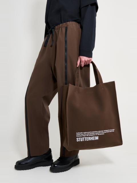 Stutterheim Stylist Bag Big Print Dark Brown