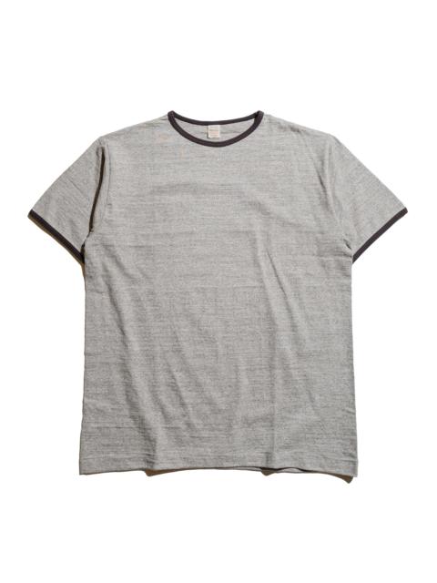 Warehouse & Co. Lot. 4059 Ringer T Plain Heather Gray/Black