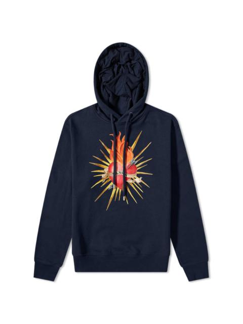 Lanvin Lanvin Heart Print Popver Hoody