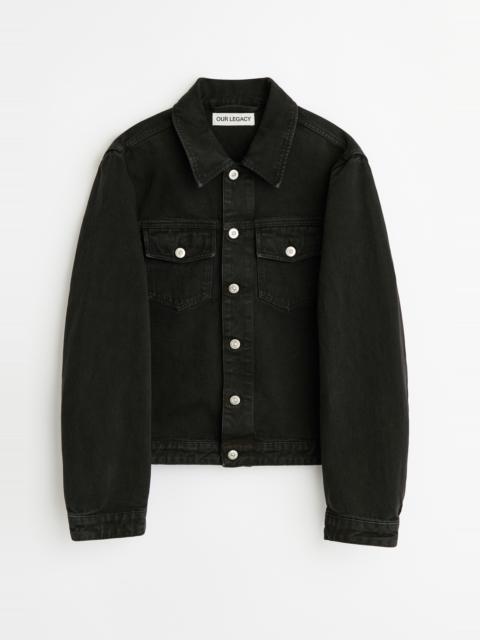 Our Legacy Origin Jacket Overdyed Highway Black Cotton