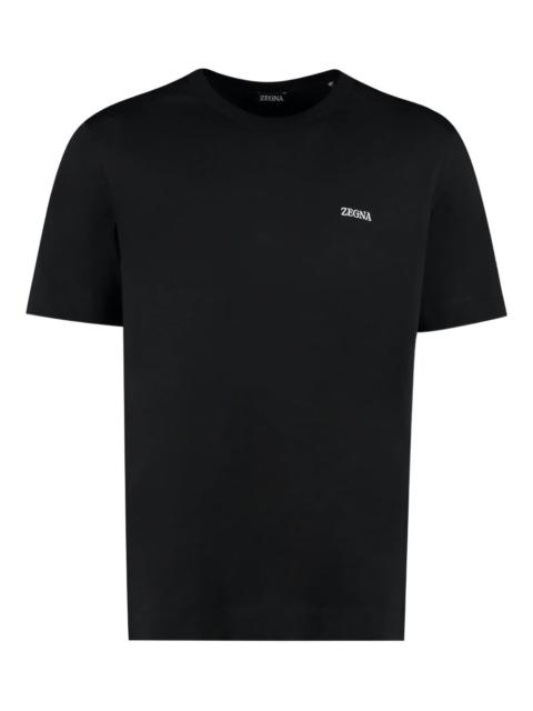 ZEGNA logo-embroidered T-shirt