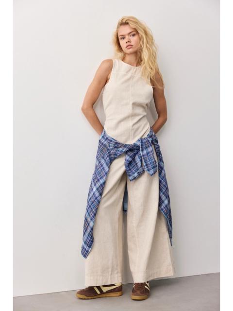 FREE PEOPLE Do No Wrong Linen Jumpsuit