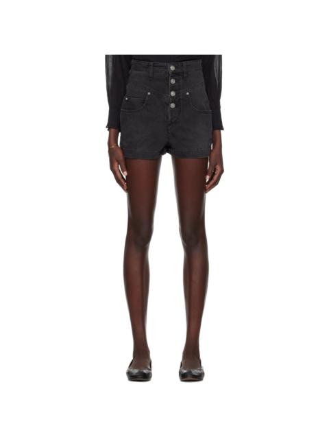 Isabel Marant Étoile Black Jovany Denim Shorts