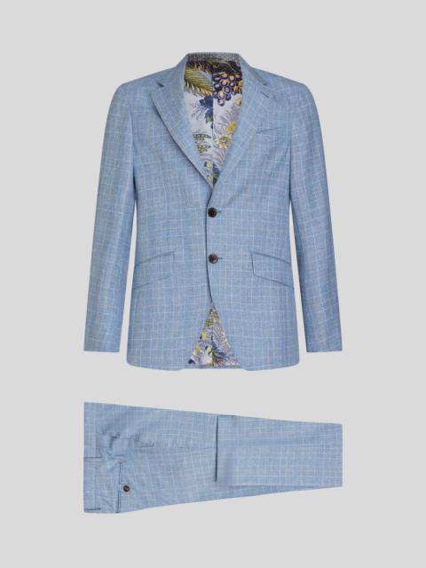 CHECK WOOL JACQUARD SUIT