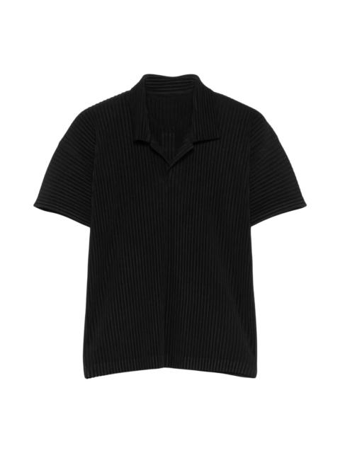 Pleated Polo Shirt