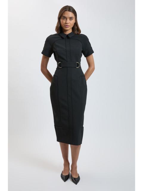 KAREN MILLEN Compact Stretch Tailored Pencil Dress