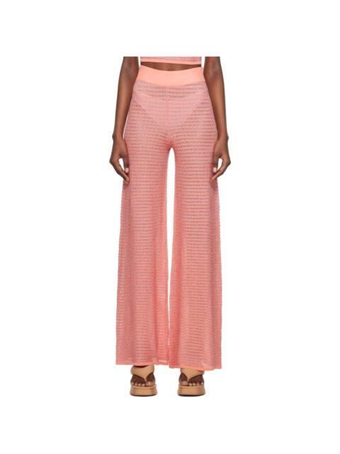 REMAIN Birger Christensen Orange Striped Lounge Pants