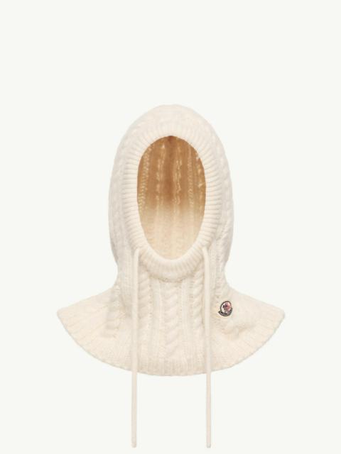 Moncler Cable Knit Alpaca Blend Balaclava