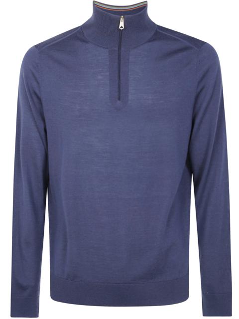 Paul Smith Sweater Zip Neck "M1r.971Z. W03154 43 Greyish Blue"