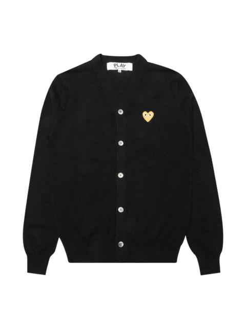 Comme des Garçons PLAY V-Neck Cardigan Gold Emblem Unisex