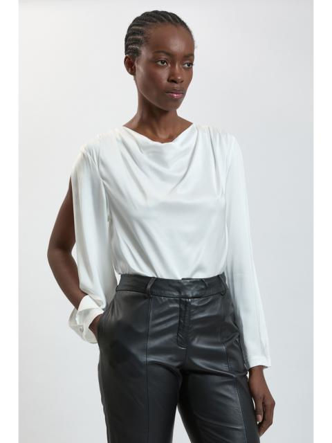 KAREN MILLEN Viscose Satin Batwing Blouse