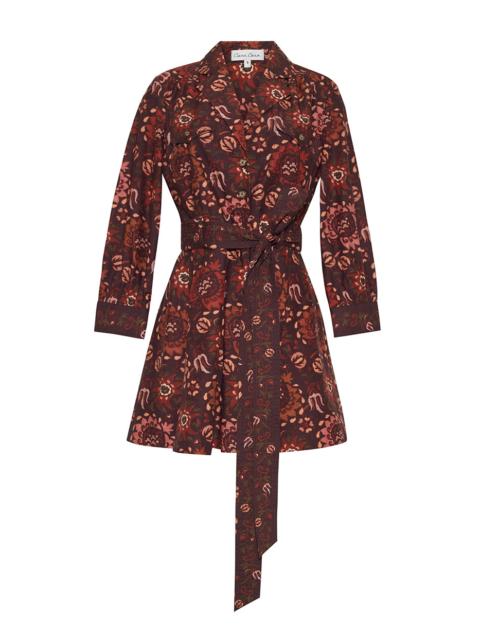 Cara Cara Leona Dress
Vintage Flair Meets Fall Florals in a Flounced Mini