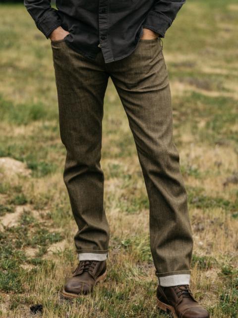 HIROSHI KATO The Hammer Straight - Dark Green Raw 10.5oz Selvedge