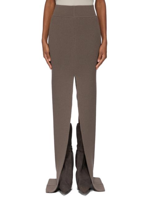 Rick Owens ribbed slit skirt