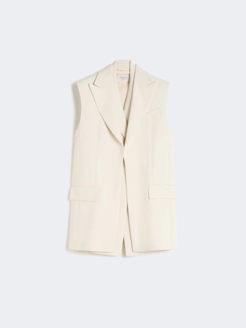 Sportmax CAMPALE Sleeveless stretch viscose two-piece blazer - IVORY