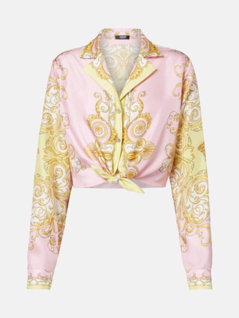 VERSACE Barocco silk twill shirt