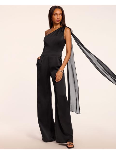 RAMY BROOK Genny One-Shoulder Wide Leg Jumpsuit