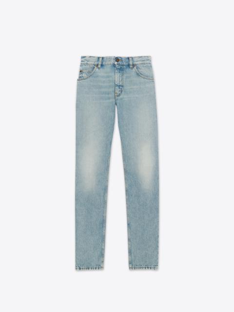 SAINT LAURENT cindy jeans in dark summer blue denim